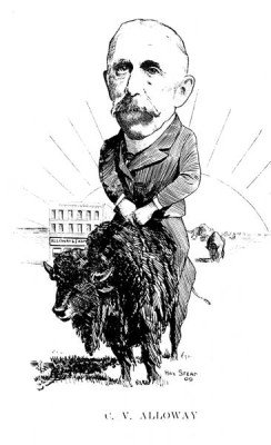 Canada History - Caricature of Charles Alloway 1909