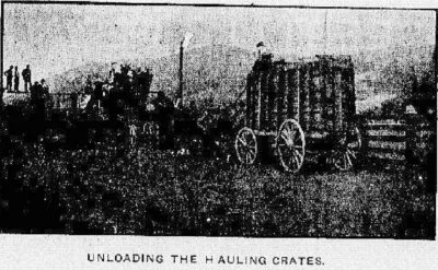 Unloading The Hauling Crates