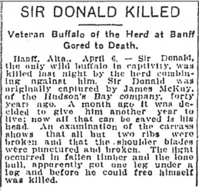 Sir Donald Killed