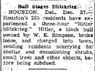 The Daily Courier Connellsville Pa Dec 27 1940 Hilter loose in town