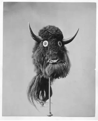 Buffalo head mask